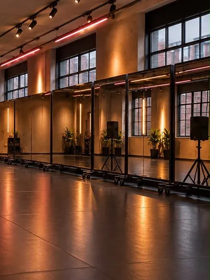 Mirrors, speakers and barres